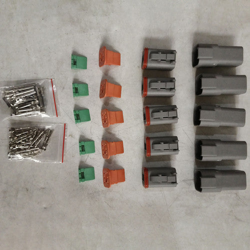 Deutsch DT Connector Kit | 5 Sets | 6 Way Pin | Male/Female Electrical Plug | Waterproof