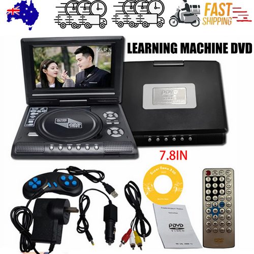7-Inch Portable DVD Player | HD LCD Screen | 270-Degree Rotation | CD Card Compatible