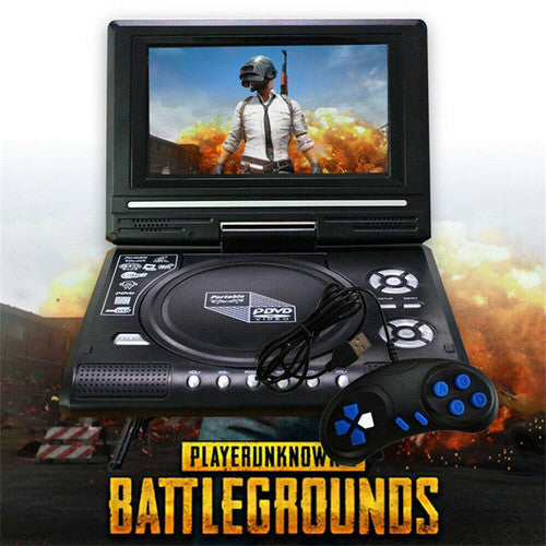 7-Inch Portable DVD Player | HD LCD Screen | 270-Degree Rotation | CD Card Compatible