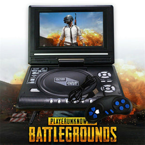 7-Inch Portable DVD Player | HD LCD Screen | 270-Degree Rotation | CD Card Compatible