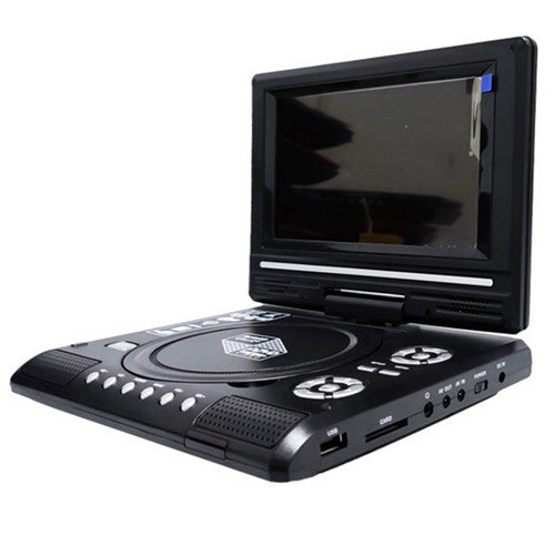 7-Inch Portable DVD Player | HD LCD Screen | 270-Degree Rotation | CD Card Compatible