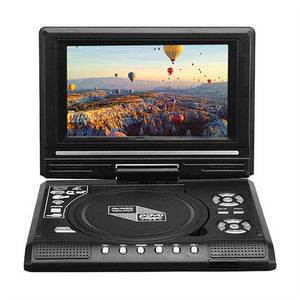 7-Inch Portable DVD Player | HD LCD Screen | 270-Degree Rotation | CD Card Compatible