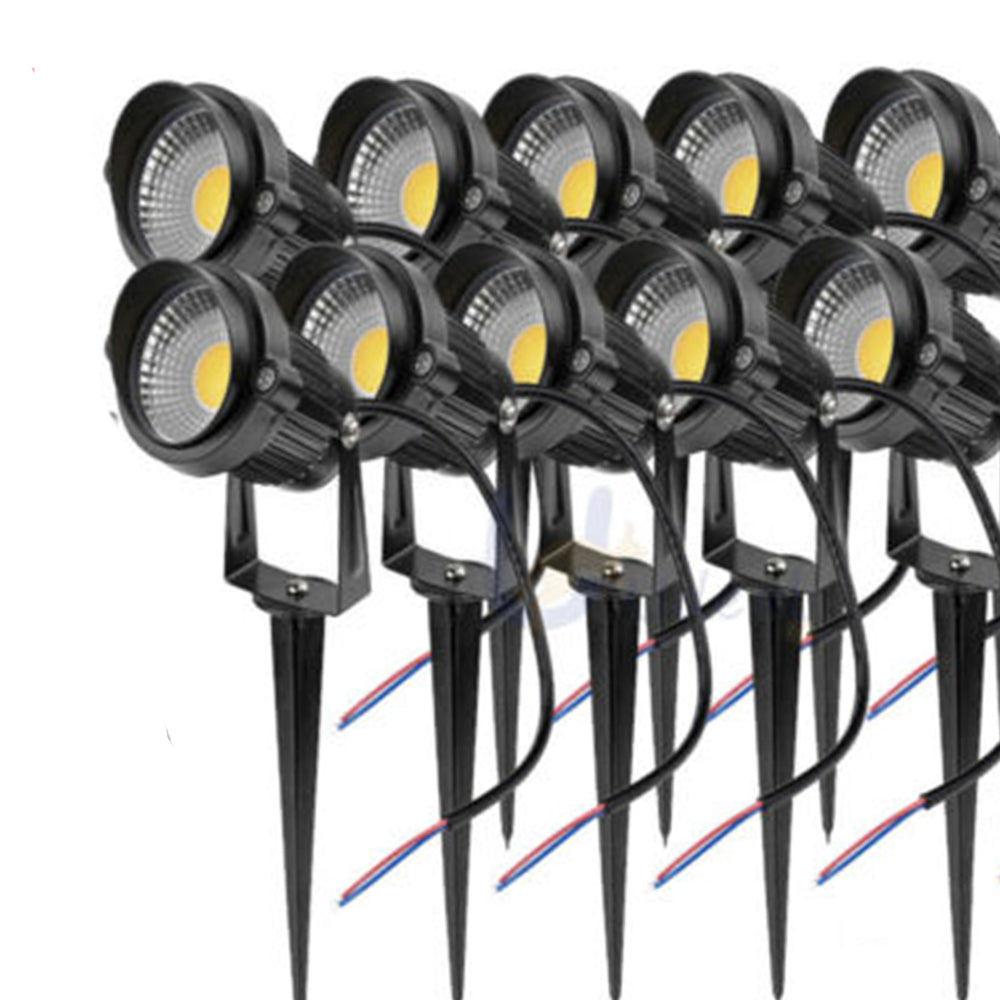 10X 12V LED Waterproof Outdoor Garden Spotlights | Landscape Light Lamp | Yard Flood