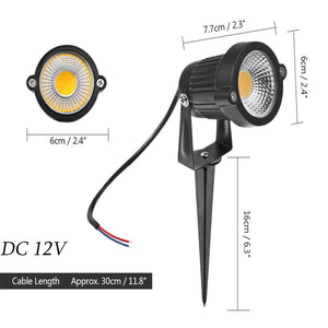 10X 12V LED Waterproof Outdoor Garden Spotlights | Landscape Light Lamp | Yard Flood