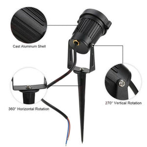 10PCS 12V LED Waterproof Outdoor Garden Spotlights | Landscape Light | Flood Lights