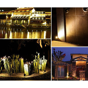10PCS 12V LED Waterproof Outdoor Garden Spotlights | Landscape Light | Flood Lights