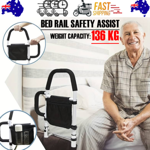 Bed Rail Safety Assist Rail | For Elderly Adults | With Storage Pocket & Fixing Strap