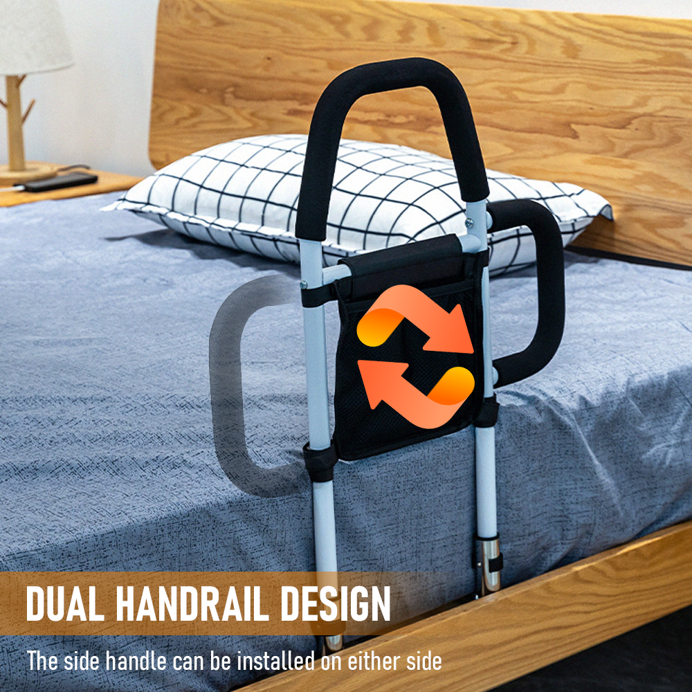 Bed Rail Safety Assist Rail | For Elderly Adults | With Storage Pocket & Fixing Strap