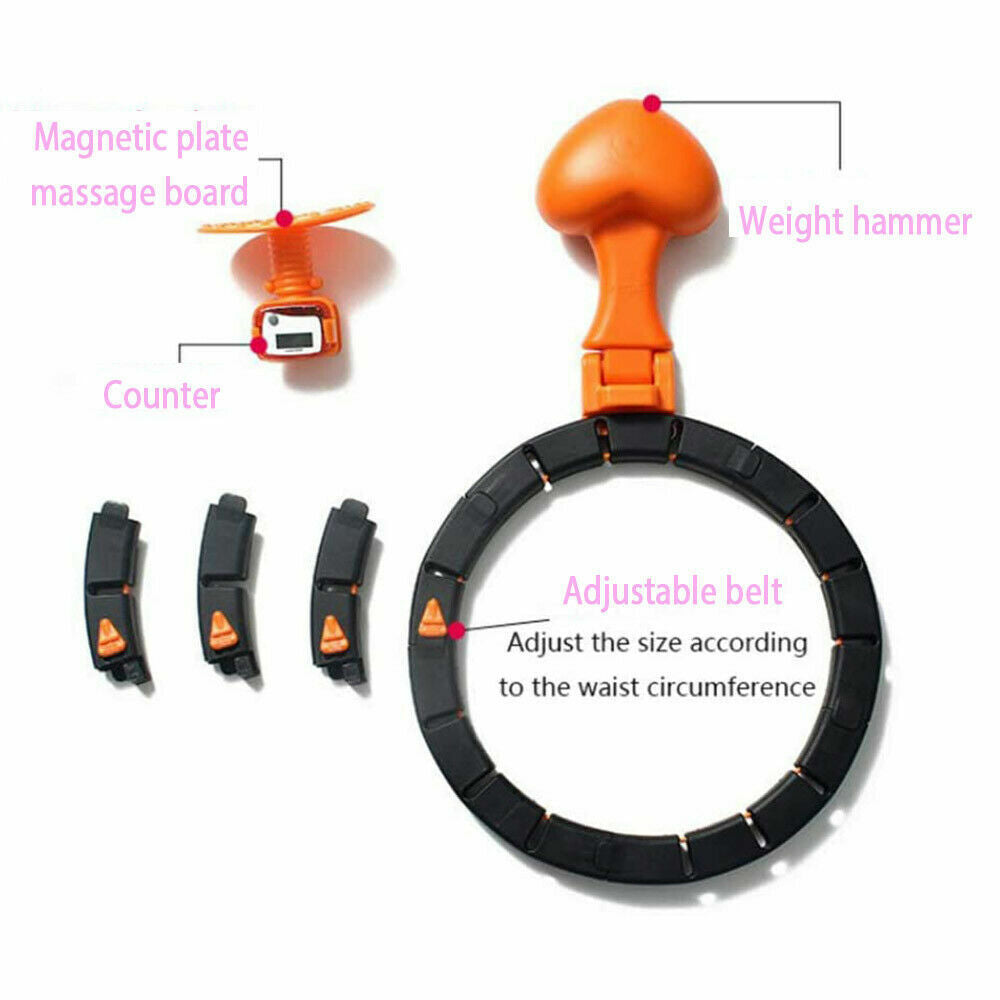 Smart Auto-Spinning Hula Hoop | Lose Weight Exercise | Detachable Portable LCD AU
