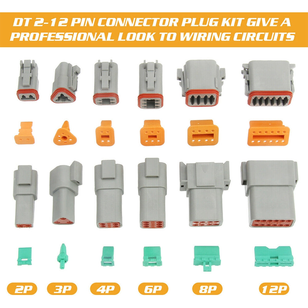 600PCS Deutsch DT Connector Plug Kit | With Genuine Deutsch Crimp Tool | Auto Marine