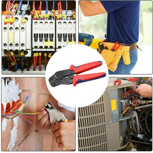 Assorted Waterproof Insulated Electrical Wiring Connectors | Crimp Terminals | Pliers