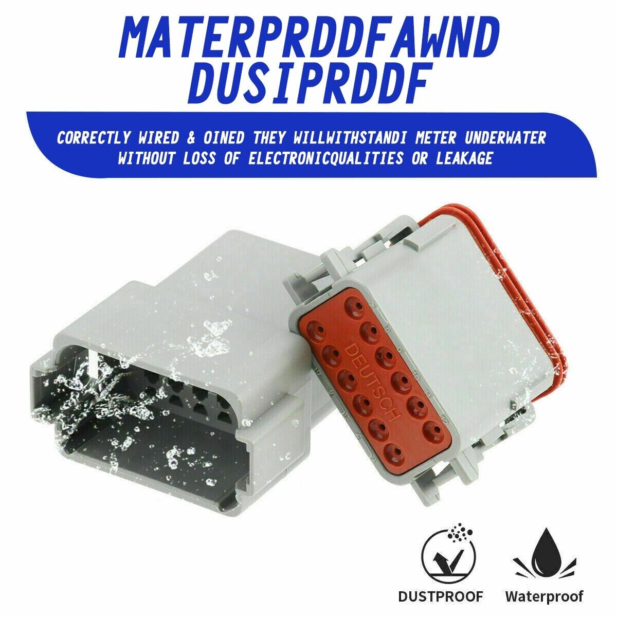 AU 1000 PCS Deutsch DT Connector Kit | 14-16AWG Stamped Contacts | 1100PCS UPGRADE