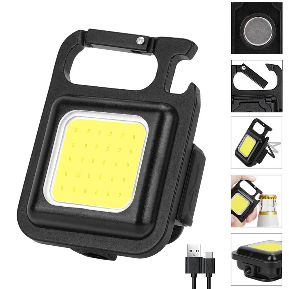 Mini Waterproof Rechargeable LED Light | USB Flashlight Lamp | Torch Pocket Keychain