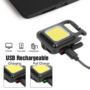 Mini Waterproof Rechargeable LED Light | USB Flashlight Lamp | Torch Pocket Keychain
