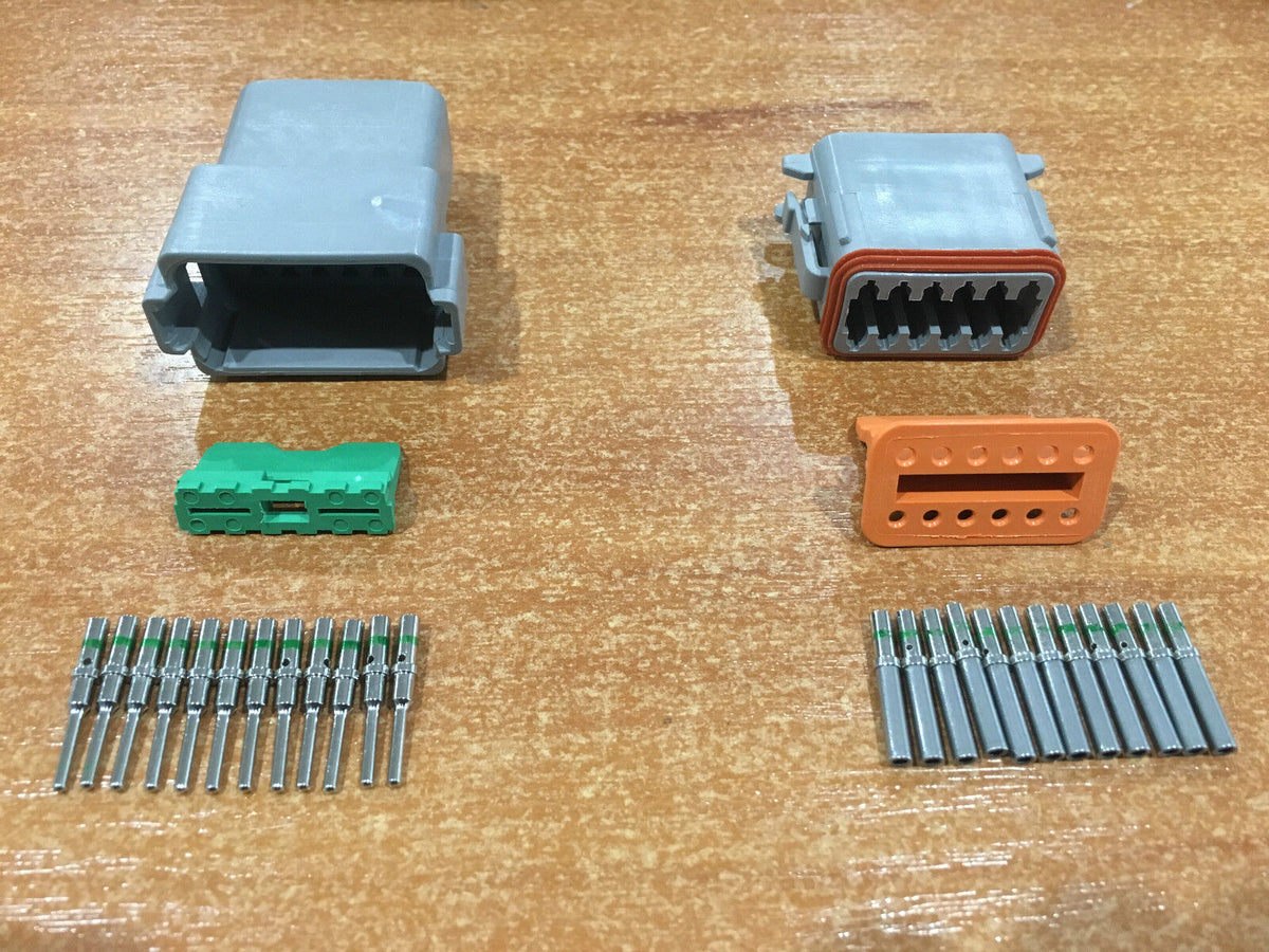 Deutsch 12-Way Electrical Connector | Waterproof Plug Kit | DT Series | Secure Connection