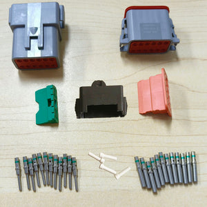 Deutsch 12-Way Electrical Connector | Waterproof Plug Kit | DT Series | Secure Connection