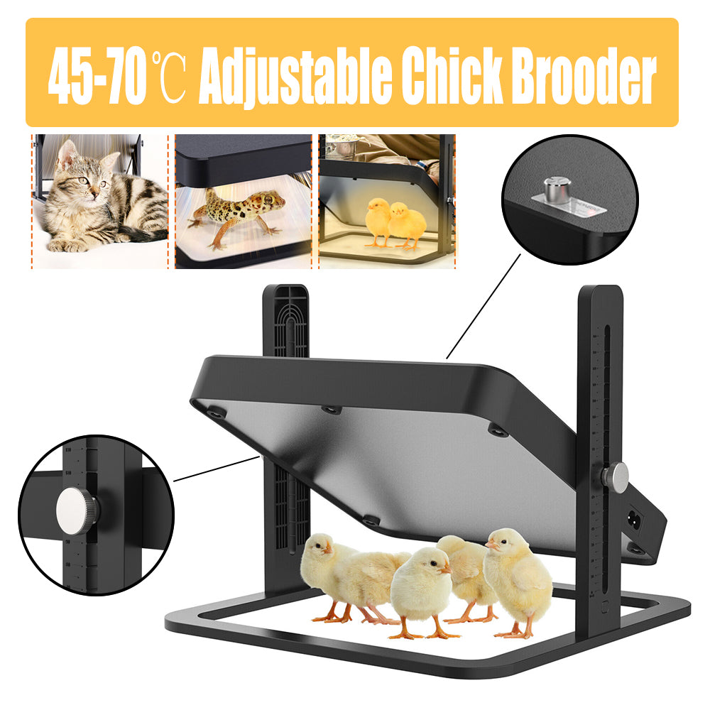 40°C to 70°C Adjustable Chick Brooder Heating Plate | Chicken Coop Duck Poultry Brooder