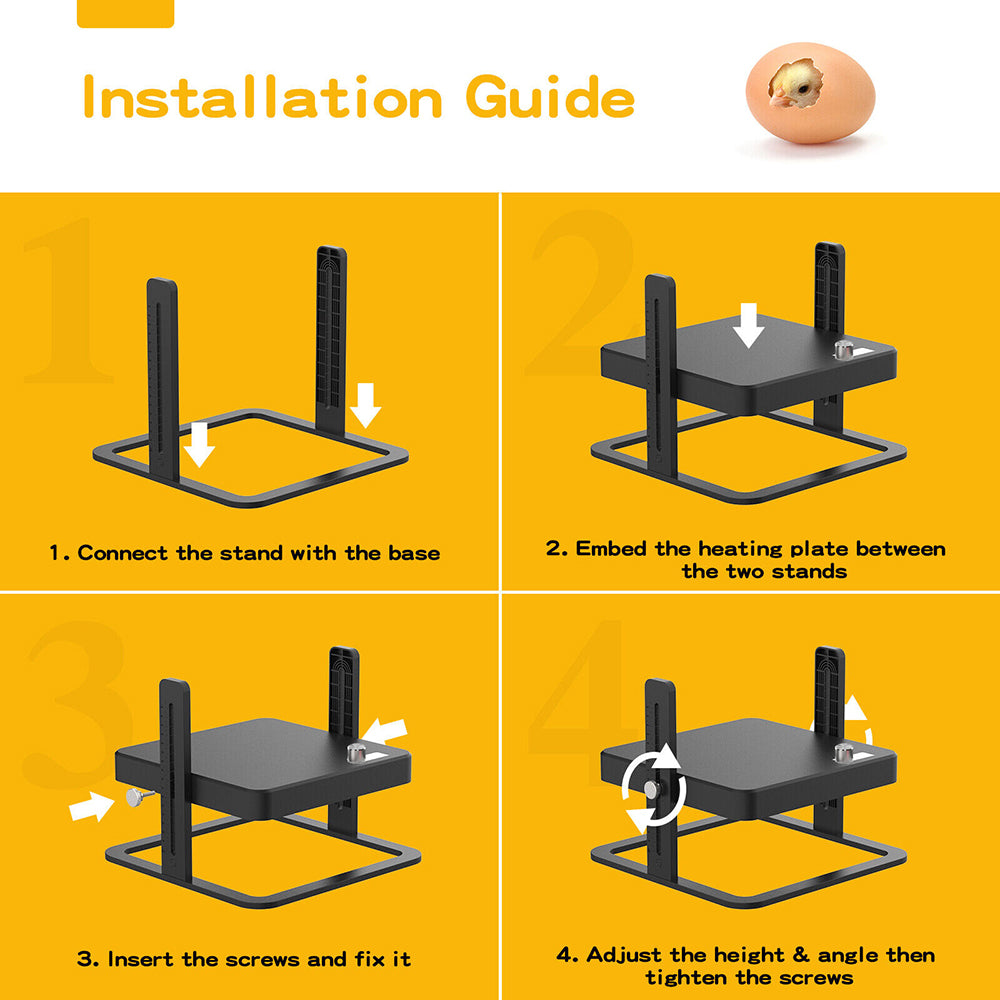 40°C to 70°C Adjustable Chick Brooder Heating Plate | Chicken Coop Duck Poultry Brooder