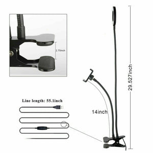 LED Selfie Ring Light | With Cell Phone Holder | Flexible Stand | Live Stream Lamp AU