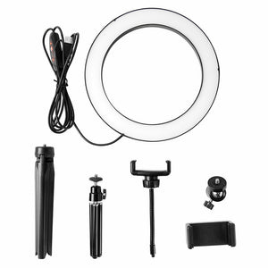 10" Dimmable LED Ring Light | Tripod Stand | For Phone | Makeup | Live Selfie