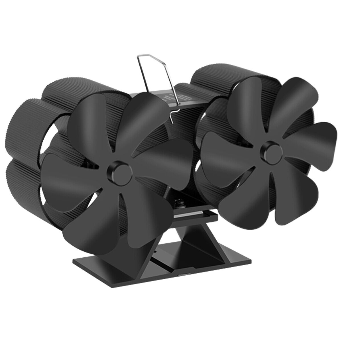 12-Blade Heat Fan | Self-Powered Wood Stove Top | Eco Heater | Silent Operation