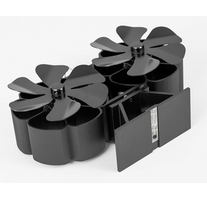 12-Blade Heat Fan | Self-Powered Wood Stove Top | Eco Heater | Silent Operation