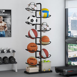 Basketball Soccer Storage Rack | Sport Ball Organizer | Ball Holder Display Stand