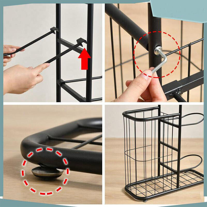 Basketball Soccer Storage Rack | Sport Ball Organizer | Ball Holder Display Stand | With Basket