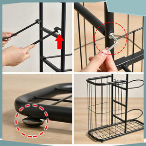 Basketball Soccer Storage Rack | Sport Ball Organizer | Ball Holder Display Stand | With Basket