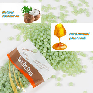 6x100g Hard Wax Beans | Remover With 20 Wooden Sticks