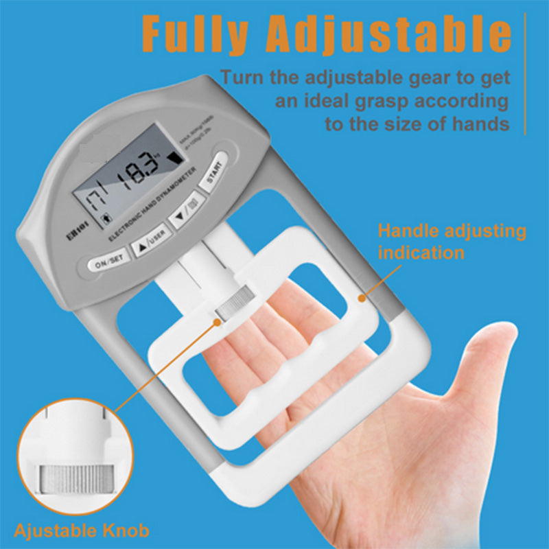 Digital Dynamometer | Hand Grip Strength Tester | Electronic Muscle Power Meter