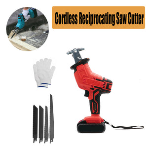 Red Cordless Electric Reciprocating Saw Cutter | With Blades for Makita Battery