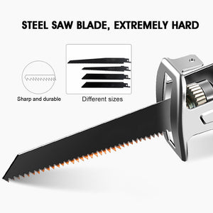 Red Cordless Electric Reciprocating Saw Cutter | With Blades for Makita Battery