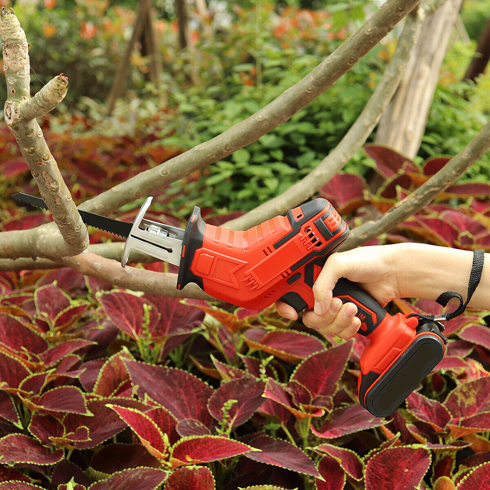 Red Cordless Electric Reciprocating Saw Cutter | With Blades for Makita Battery
