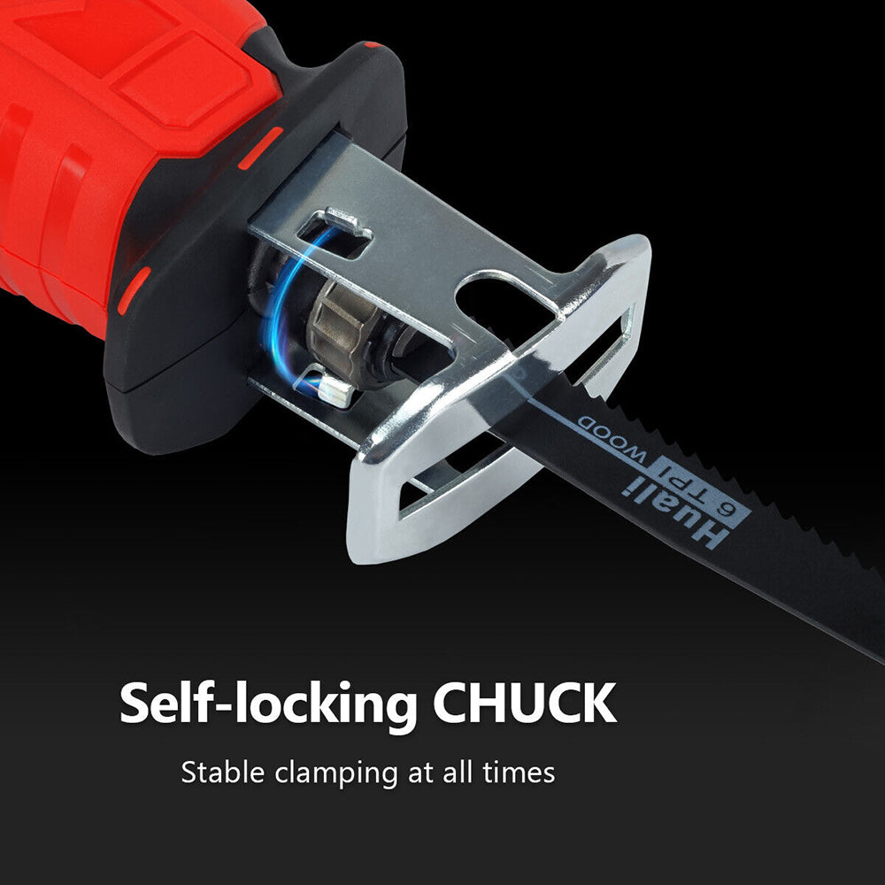 Red Cordless Electric Reciprocating Saw Cutter | With Blades for Makita Battery