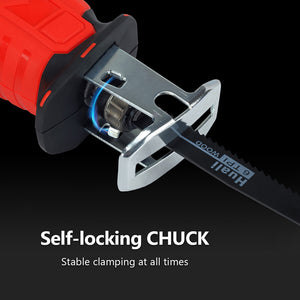 Red Cordless Electric Reciprocating Saw Cutter | With Blades for Makita Battery