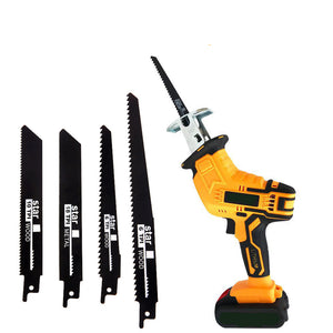 Yellow Cordless Electric Reciprocating Saw Cutter | With Blades for Makita Battery