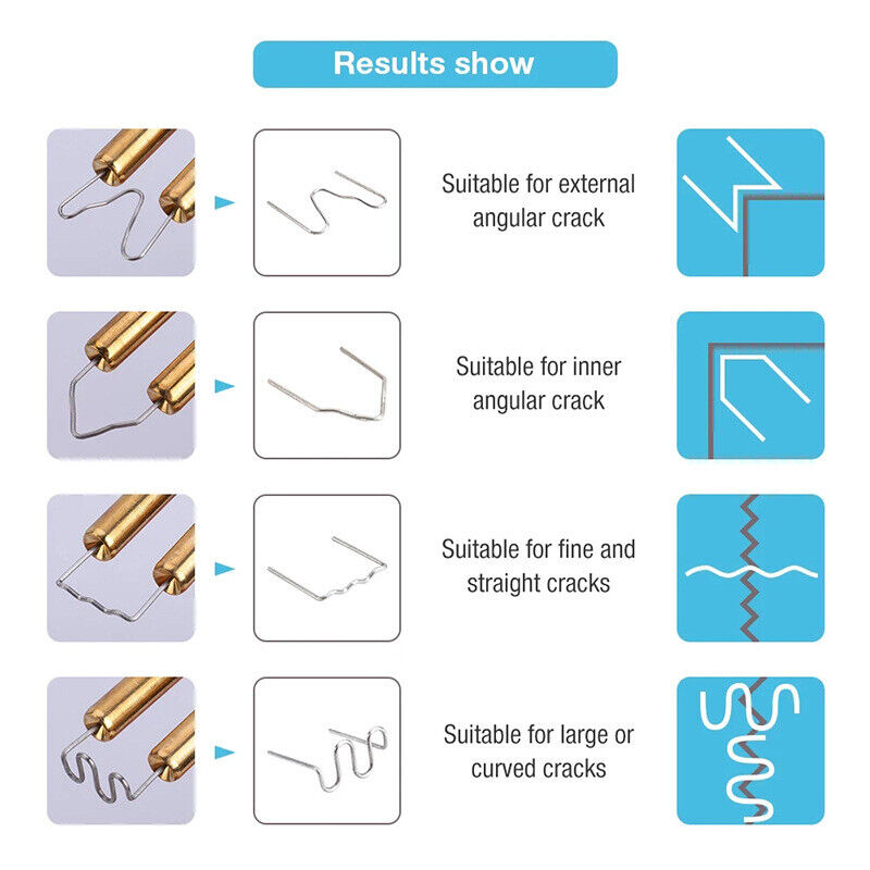2200PCS Plastic Welder Garage Tool | Hot Staple Staplers | Bumper Repair Welding Kit