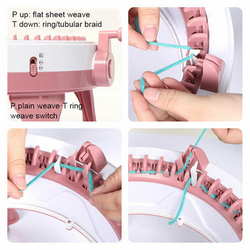 48 Needles DIY Knitting Machine | Weaving Swift | Yarn | Fiber String Ball | Wool Winder