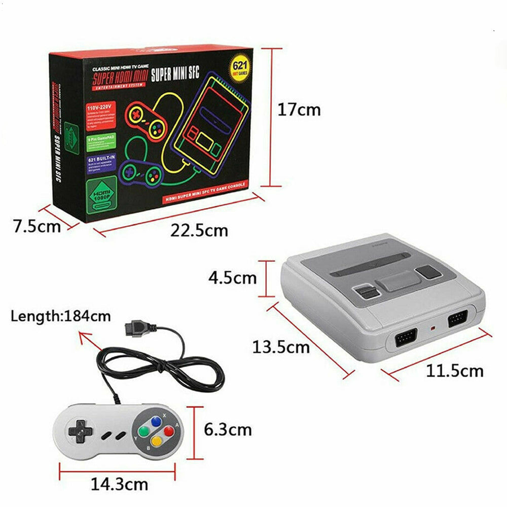 621-IN-1 Retro Classic Mini Game Console | HDMI + 2 Controllers