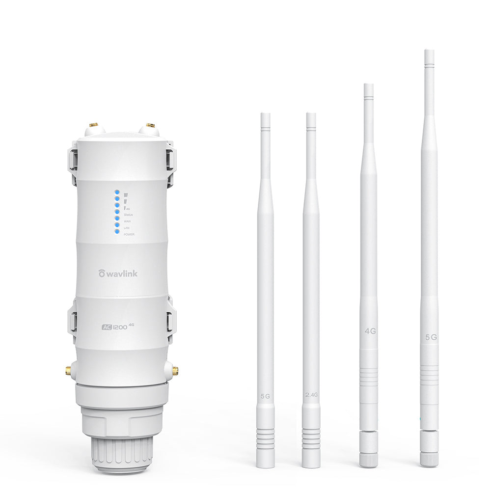 WAVLINK AC1200 Outdoor WiFi | Dual Band Long Range Aerial | HD4 Extender | WiFi Router