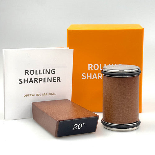 Rolling Knife Sharpener Kit | Straight Edge Roller Knife Sharpening Gift Set