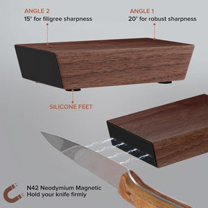 Rolling Knife Sharpener Kit | Straight Edge Roller Knife Sharpening Gift Set