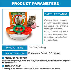 Cat Toilet Training System | 3 Step Litter Kwitter | Pet Training DVD Instruction