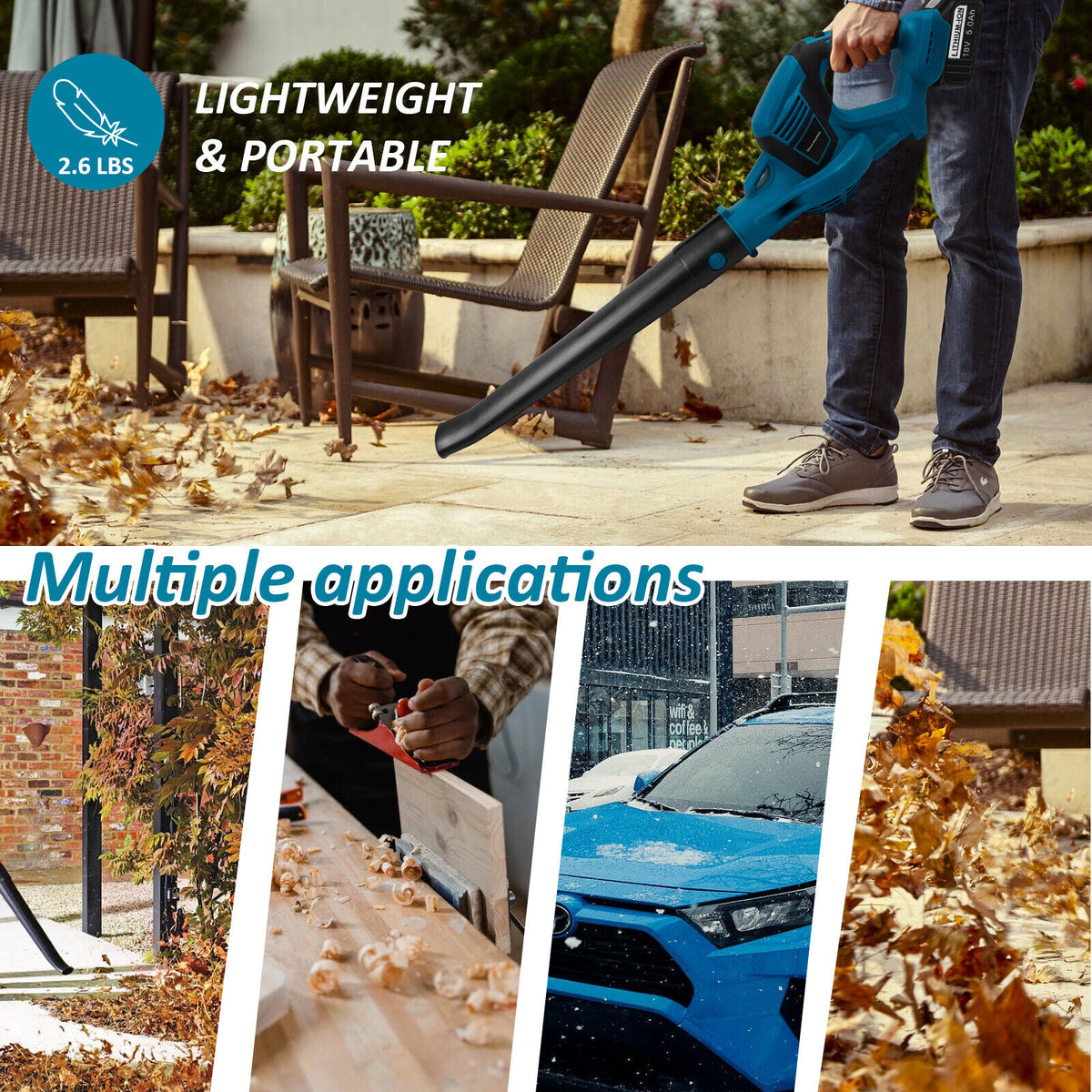 Cordless Leaf Blower | Lightweight Garden Dust Tools | Makita 18V Battery | AU