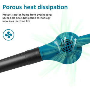 Cordless Garden Leaf Blower | 36V Handheld Dust Blower | For Makita | 2 Batteries & Charger Included