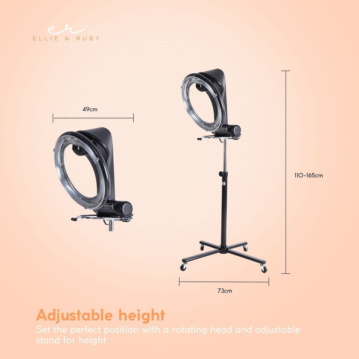 New Standing Hair Dryer Accelerator | Colour 360 Rotating | Halo Rolling Salon Equipment
