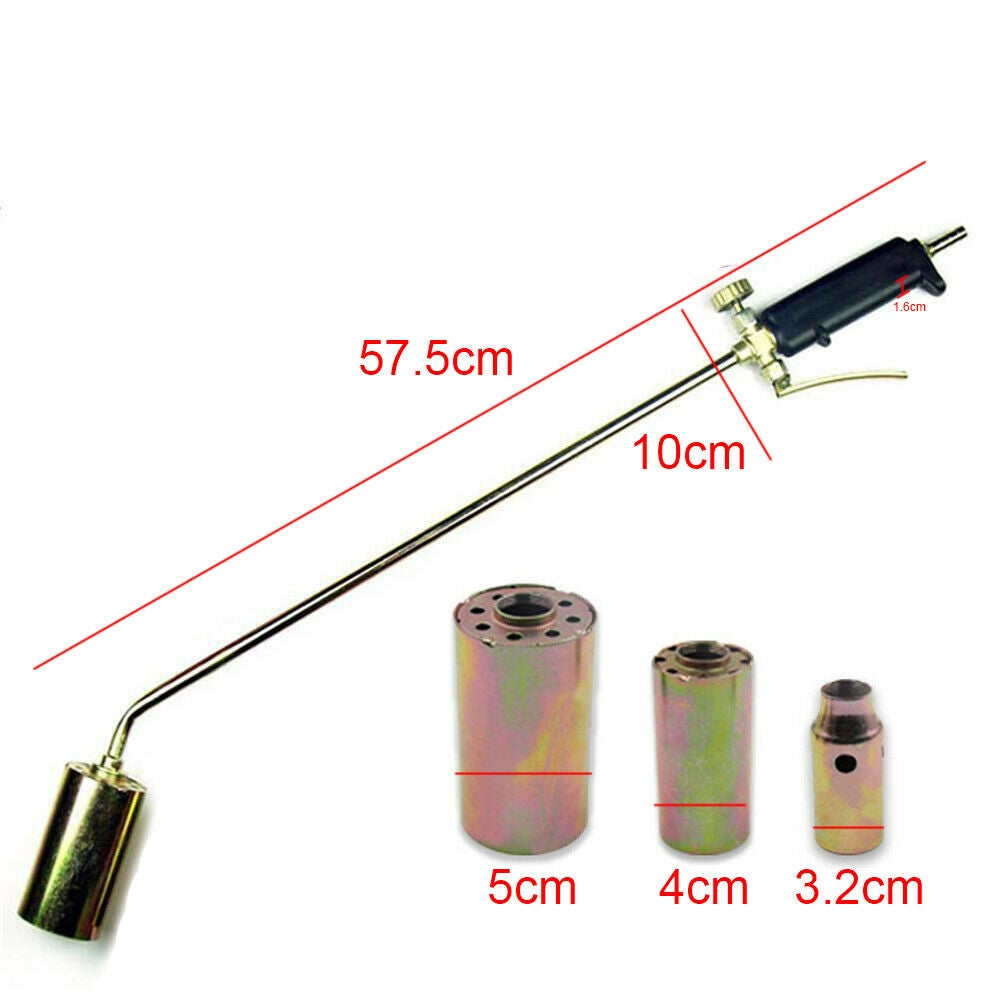 Weed Torch Burner Kit | Shrub Weed & Grass Killer | Butane Gas | Garden Tools | Nozzle Hose