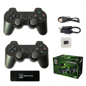 64G 15000+ Retro Classic Video Game Console Stick | 2 Wireless Controllers | HDMI TV