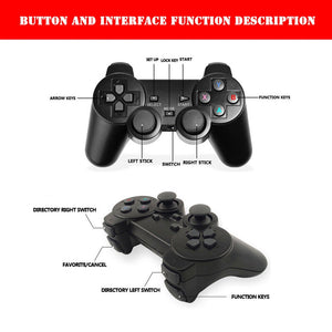 64G 15000+ Retro Classic Video Game Console Stick | 2 Wireless Controllers | HDMI TV